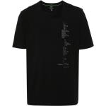 T-shirts à imprimés de créateur HUGO BOSS BOSS noirs en jersey à manches courtes à col rond pour homme 