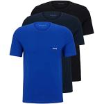 T-shirts de créateur HUGO BOSS BOSS bleu marine en coton à manches courtes à manches courtes à col rond en lot de 3 Taille L classiques pour homme 