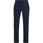 Pantalons de costume de créateur HUGO BOSS BOSS bleu marine stretch W46 