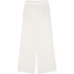 Pantalons taille haute de créateur HUGO BOSS BOSS blancs en viscose W32 L34 pour femme 
