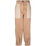 Pantalons taille haute de créateur HUGO BOSS BOSS beiges patchwork Taille L look fashion pour femme 