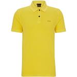 Polos de créateur HUGO BOSS BOSS jaune pastel à manches courtes Taille S look fashion pour homme en promo 