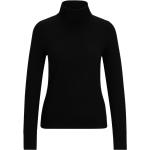 Pulls en laine noirs à manches longues à col roulé Taille XS pour femme 