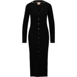 Robes en laine noires métalliques à col en V Taille M pour femme 