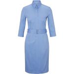 Robes ceinturées bleus clairs bio à manches trois-quart Taille XXL pour femme 