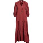 Robes manches trois quart de créateur HUGO BOSS BOSS rouges avec noeuds longues à manches trois-quart Taille XXS pour femme 