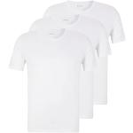 T-shirts de créateur HUGO BOSS BOSS blancs à manches courtes à manches courtes en lot de 3 Taille XXL classiques pour homme 