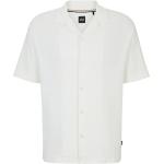 Chemises de créateur HUGO BOSS BOSS blanches à manches courtes à manches courtes Taille L pour homme 