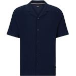 Chemises de créateur HUGO BOSS BOSS bleu marine à manches courtes à manches courtes Taille L pour homme 