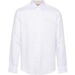 Chemises de créateur HUGO BOSS BOSS blanches en lyocell en lin éco-responsable à manches longues pour homme 