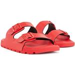 Sandales de créateur HUGO BOSS BOSS rouges look fashion pour homme 