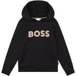 Sweats à capuche HUGO BOSS BOSS noirs en coton de créateur Taille 8 ans look fashion pour garçon en promo de la boutique en ligne Amazon.fr 