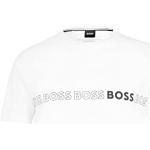 T-shirts de créateur HUGO BOSS BOSS blancs en coton à manches courtes à manches courtes Taille XS look fashion pour homme en promo 