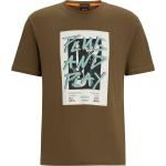 T-shirts basiques marron imprimé africain en coton à motif Afrique à manches courtes à col rond Taille XXL look Rock pour homme 