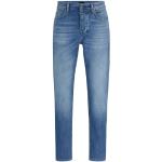 Jeans de créateur HUGO BOSS BOSS bleus en denim tapered stretch W32 look fashion pour homme en promo 