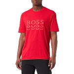 T-shirts de créateur HUGO BOSS BOSS rouges à manches courtes à manches courtes Taille XL look fashion pour homme 