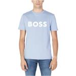 T-shirts d'automne de créateur HUGO BOSS BOSS bleus Taille XXL classiques pour homme 