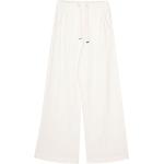 Pantalons taille élastique de créateur HUGO BOSS BOSS blancs en coton mélangé éco-responsable pour femme 