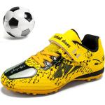 Chaussures de football & crampons de printemps jaunes en caoutchouc pour garçon 