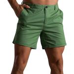 Pantalons carotte vert d'eau à rayures en toile respirants lavable à la main Taille XXL plus size look Hip Hop pour homme 