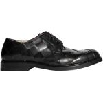 Chaussures de créateur BOTTEGA VENETA noires tressées en cuir de veau en cuir à lacets Pointure 43,5 look business pour homme 