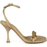 Sandales à talons de créateur BOTTEGA VENETA beiges Pointure 41 avec un talon de plus de 9cm pour femme 