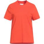 T-shirts col rond de créateur BOTTEGA VENETA rouges en coton à manches courtes à col rond Taille M pour femme 