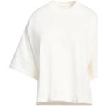 T-shirts col rond de créateur BOTTEGA VENETA blanc d'ivoire en coton lavable à la main à manches courtes à col rond Taille M pour femme 