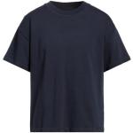 T-shirts basiques de créateur BOTTEGA VENETA bleu nuit en coton à manches courtes à col rond Taille S pour homme 
