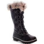 Bottes de neige & bottes hiver  Kimberfeel noires en fausse fourrure résistantes à l'eau Pointure 36 look fashion pour femme 