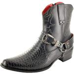 Bottines western & bottines cowboy My perfect pair noires à effet serpent à motif serpents à bouts pointus look fashion pour enfant 