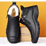 Chaussures de travail  en cuir imperméables pour homme en promo 