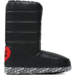 Bottes de neige & bottes hiver  de créateur Moschino Love Moschino noires en cuir synthétique pour femme en promo 