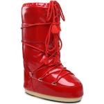 Moon boots Moon Boot Icon rouges en cuir synthétique pour femme en promo 