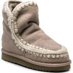 Bottes de neige & bottes hiver  Mou beiges en cuir à motif moutons Pointure 39 pour femme en promo 