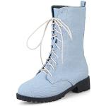 Bottes de neige & bottes hiver  bleus clairs légères Pointure 45 avec un talon entre 3 et 5cm look fashion pour femme 