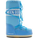 Moon boots bleues en caoutchouc classiques pour femme 