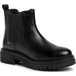 Boots Chelsea Geox noires en cuir Pointure 39 pour femme en promo 