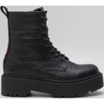 Bottines Replay footwear noires en cuir Pointure 41 look streetwear pour femme 