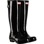 Bottes de pluie Hunter The Original Boot noires look casual pour femme 