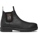 Boots Chelsea Aeronautica Militare noires en cuir Pointure 40 pour homme 