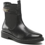 Boots Chelsea Bagatt noires en cuir Pointure 38 pour femme en promo 