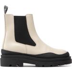 Boots Chelsea Bianco Footwear beiges en cuir Pointure 38 pour femme en promo 