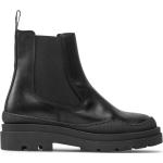 Boots Chelsea Bianco Footwear noires en cuir Pointure 37 pour femme en promo 