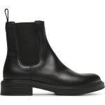 Boots Chelsea de créateur HUGO BOSS BOSS noires en cuir Pointure 38 pour femme en promo 