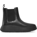 Boots Chelsea FitFlop noires en cuir Pointure 39 pour femme 