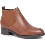 Boots Chelsea Geox marron en cuir Pointure 37 pour femme en promo 