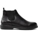 Boots Chelsea Geox noires en cuir Pointure 42 pour homme en promo 