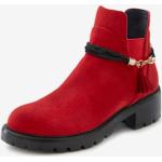 Boots Chelsea Lascana rouges à talons chunky Pointure 40 