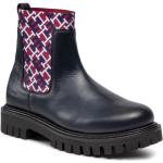 Boots Chelsea Tommy Hilfiger TH bleu marine Pointure 40 look fashion pour homme en promo 